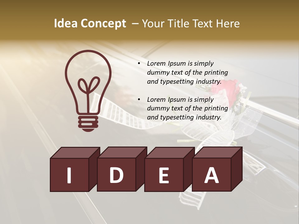 Rose Evening Door PowerPoint Template