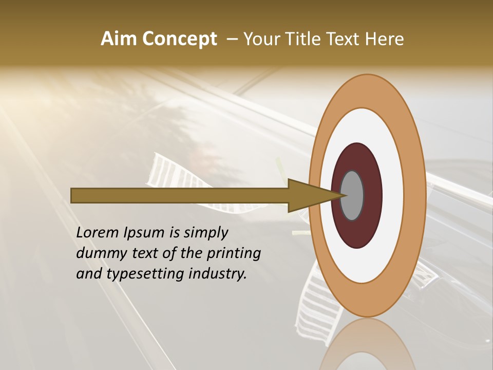 Rose Evening Door PowerPoint Template