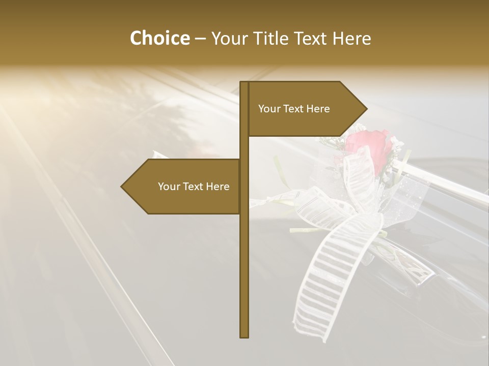 Rose Evening Door PowerPoint Template