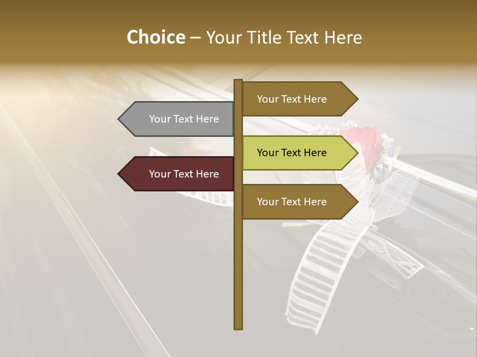 Rose Evening Door PowerPoint Template