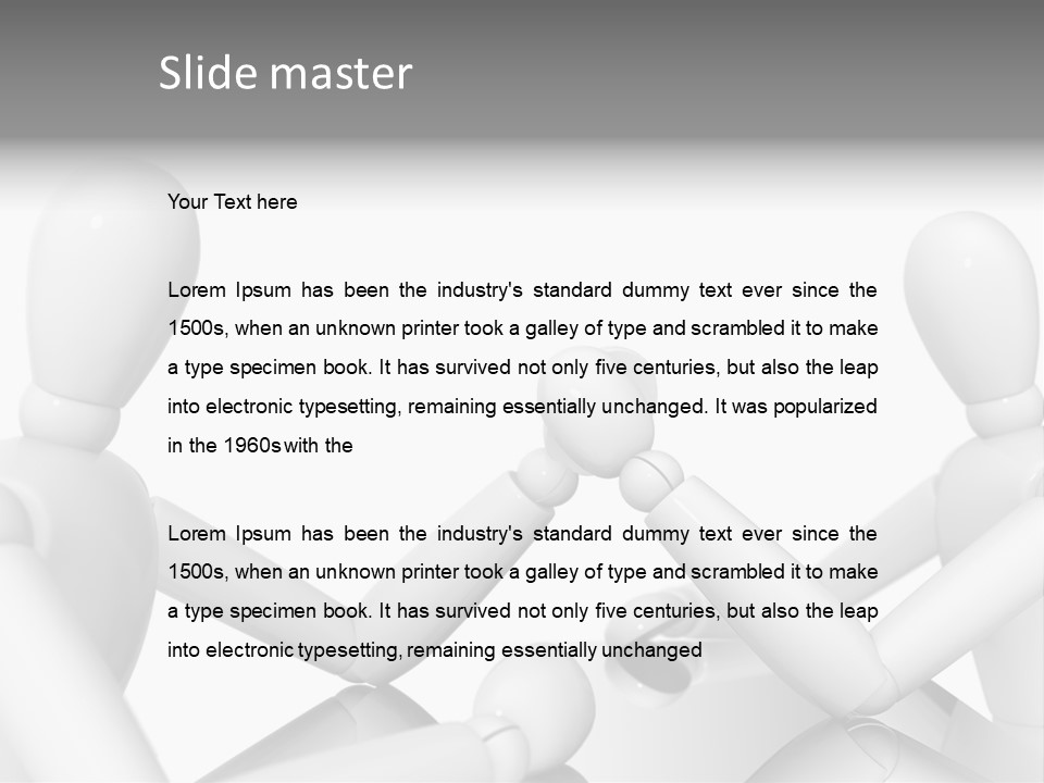 Leadership Background Caucasian PowerPoint Template