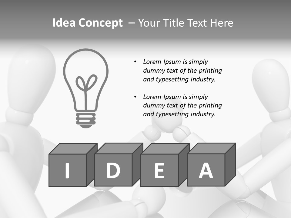 Leadership Background Caucasian PowerPoint Template