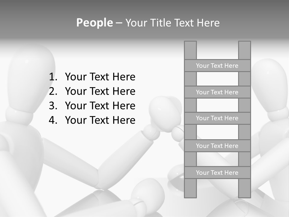 Leadership Background Caucasian PowerPoint Template