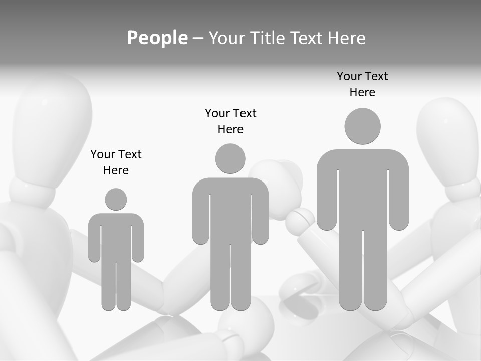 Leadership Background Caucasian PowerPoint Template