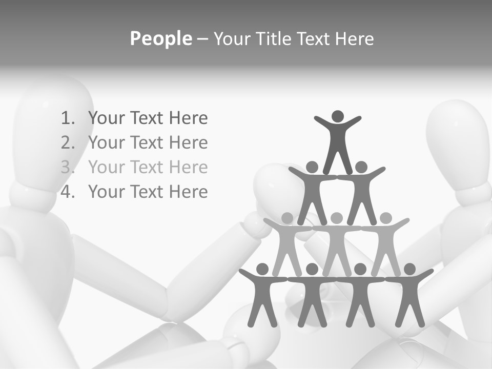 Leadership Background Caucasian PowerPoint Template