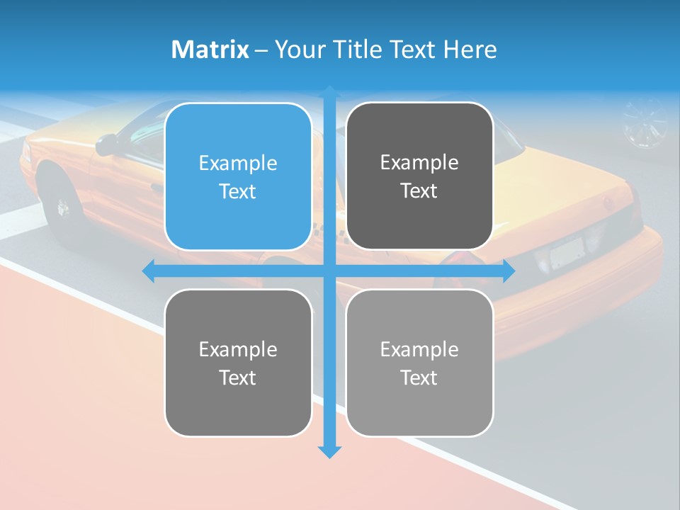 City Taxicab Cab PowerPoint Template