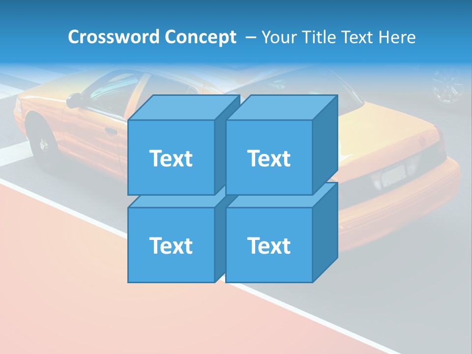 City Taxicab Cab PowerPoint Template