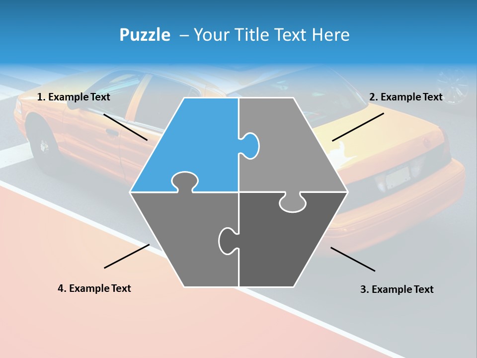 City Taxicab Cab PowerPoint Template