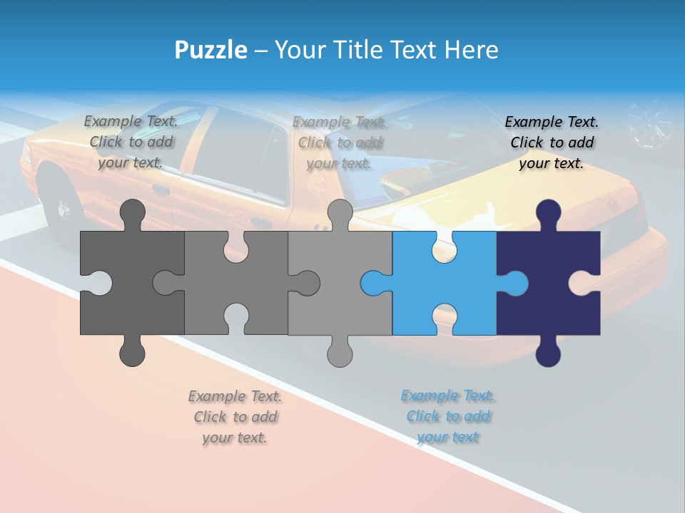 City Taxicab Cab PowerPoint Template