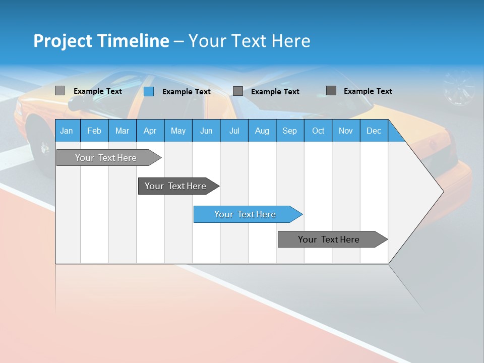 City Taxicab Cab PowerPoint Template