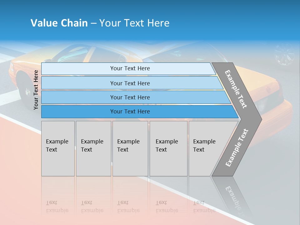 City Taxicab Cab PowerPoint Template
