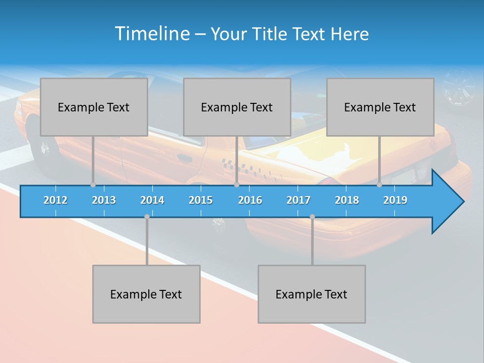 City Taxicab Cab PowerPoint Template
