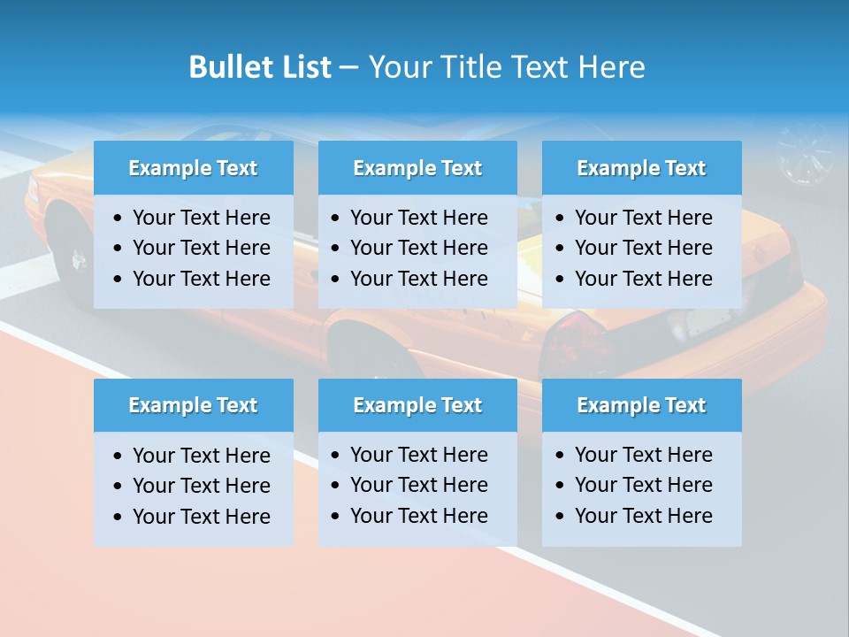 City Taxicab Cab PowerPoint Template