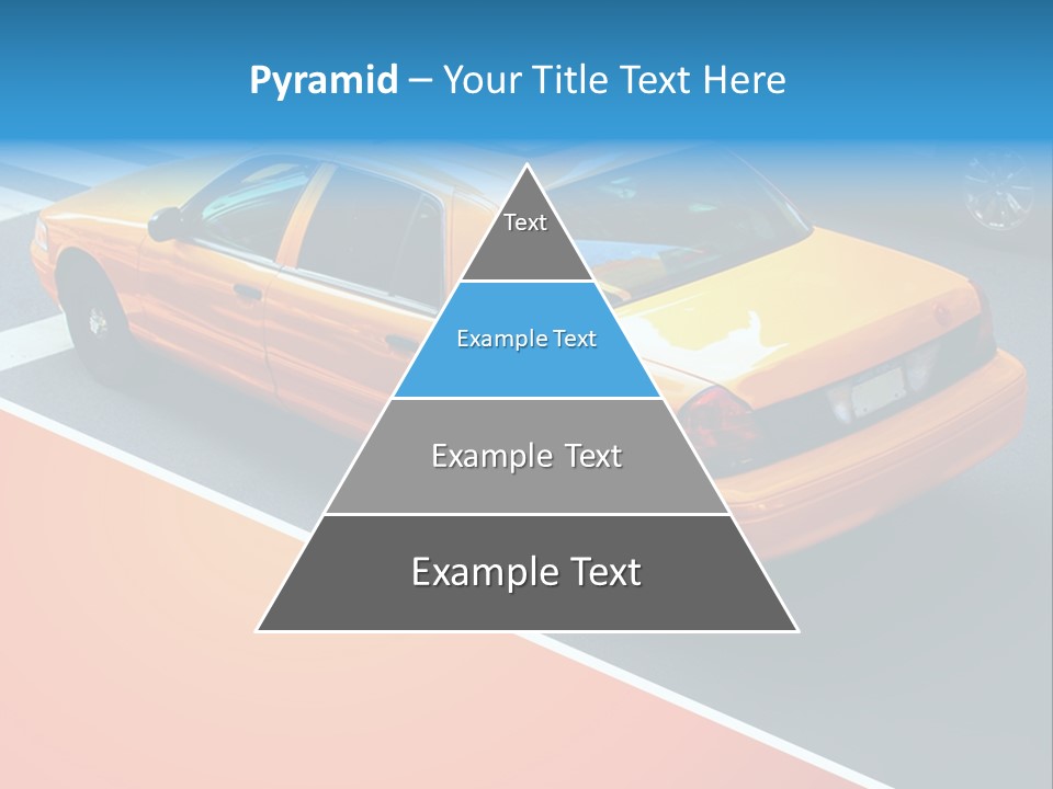 City Taxicab Cab PowerPoint Template