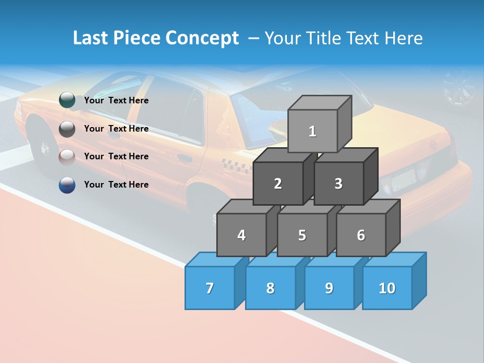 City Taxicab Cab PowerPoint Template