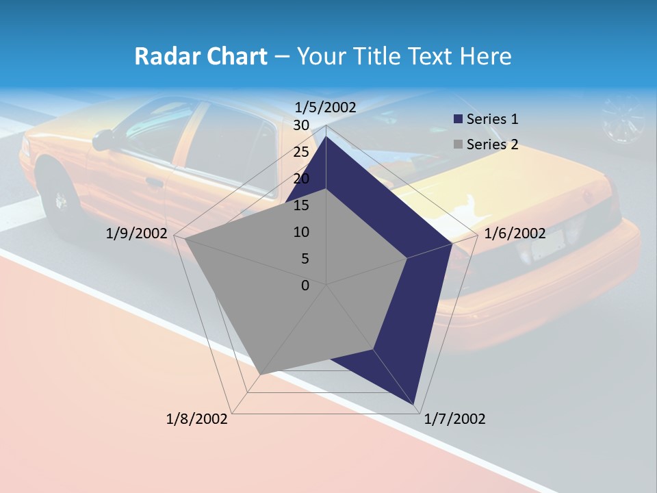 City Taxicab Cab PowerPoint Template