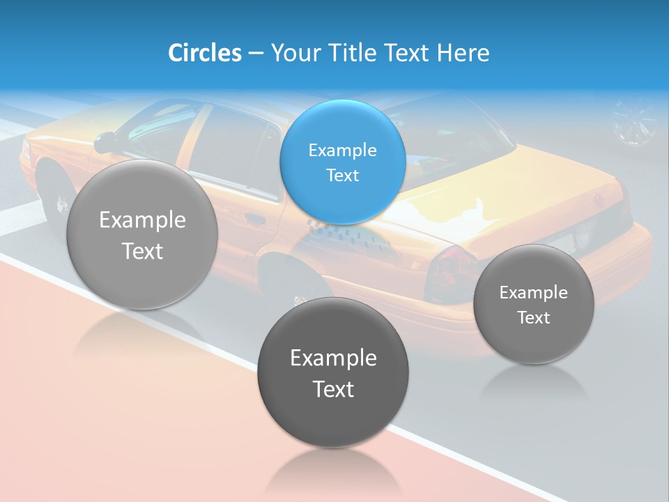 City Taxicab Cab PowerPoint Template
