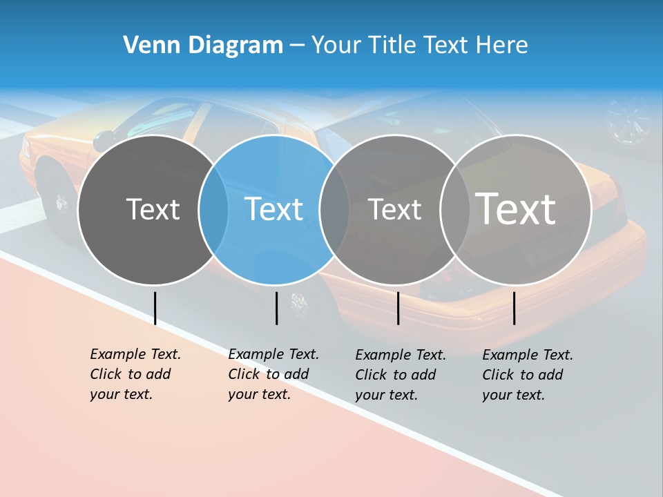 City Taxicab Cab PowerPoint Template