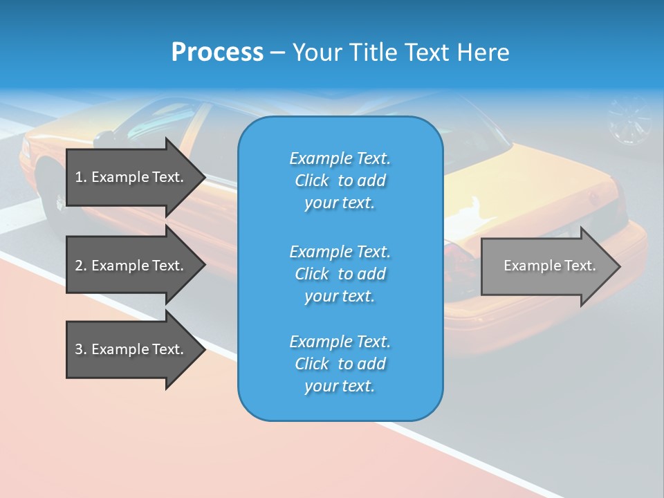 City Taxicab Cab PowerPoint Template