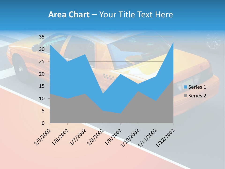 City Taxicab Cab PowerPoint Template