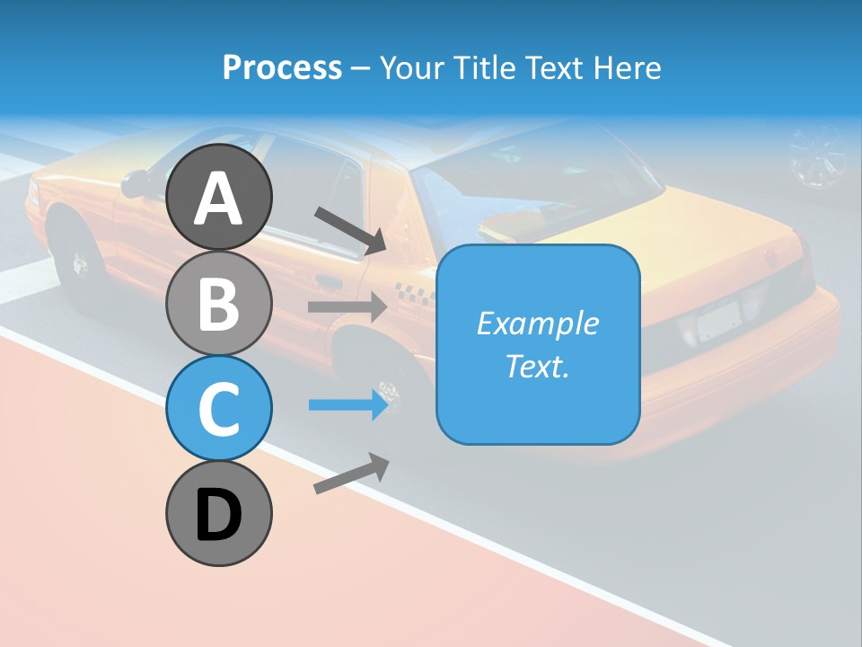 City Taxicab Cab PowerPoint Template