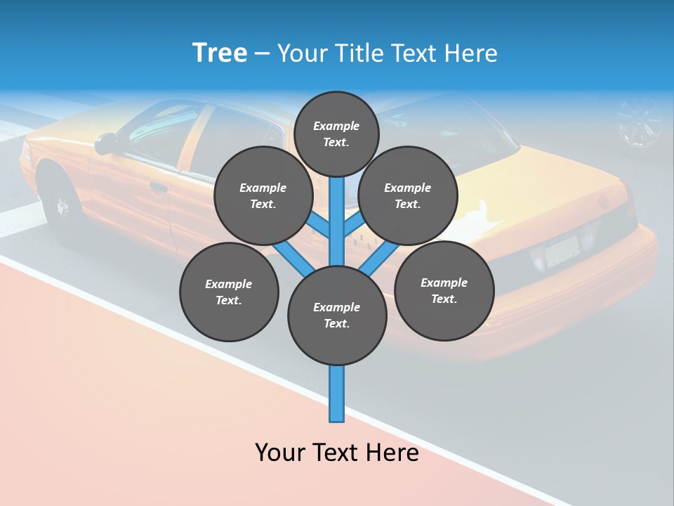 City Taxicab Cab PowerPoint Template