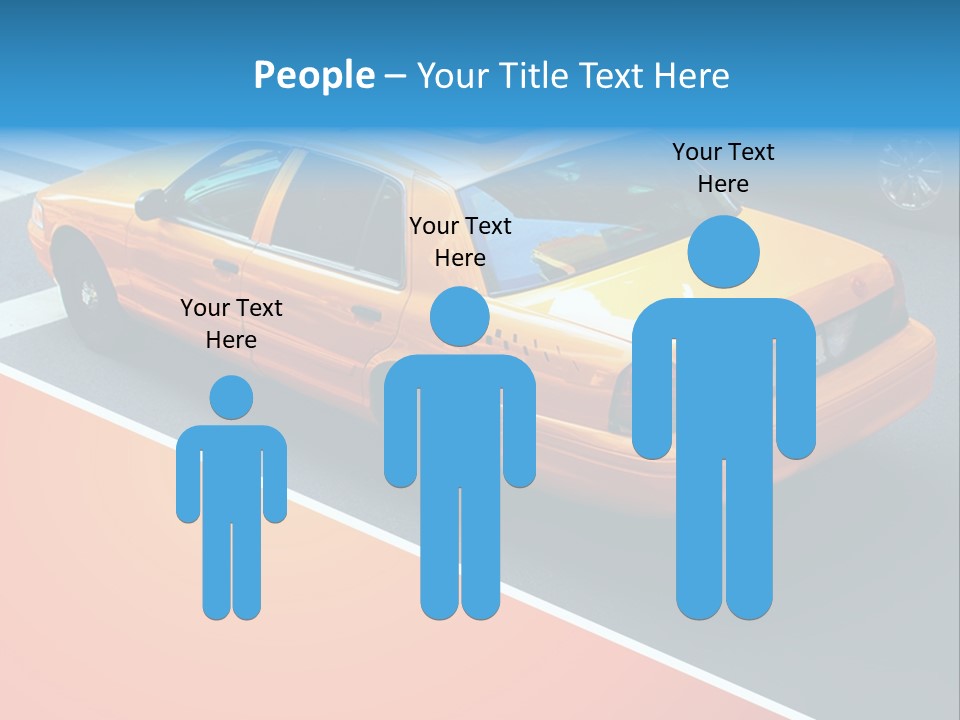 City Taxicab Cab PowerPoint Template