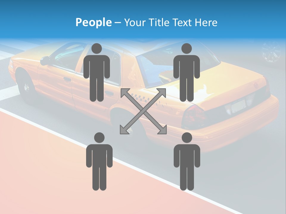 City Taxicab Cab PowerPoint Template