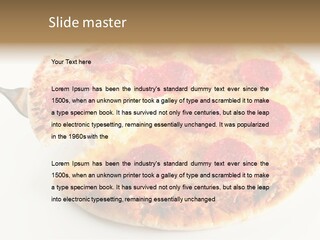 Peperoni Lunch Melted PowerPoint Template