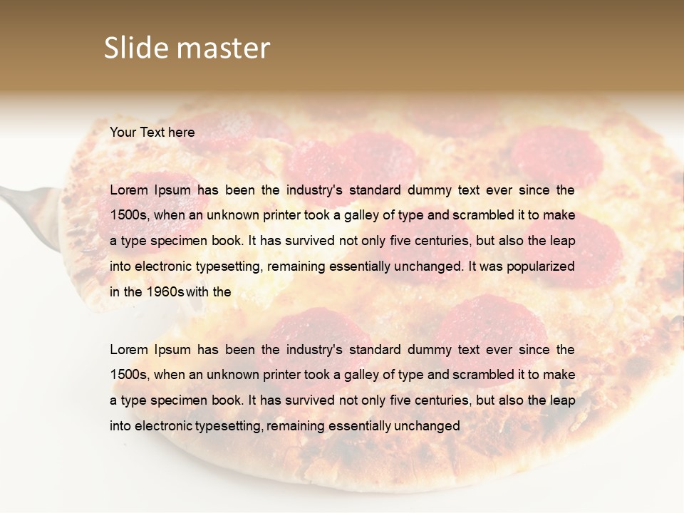 Peperoni Lunch Melted PowerPoint Template