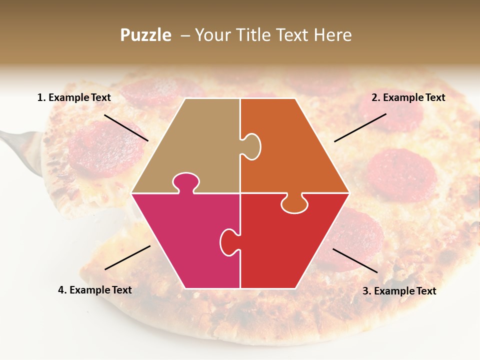 Peperoni Lunch Melted PowerPoint Template