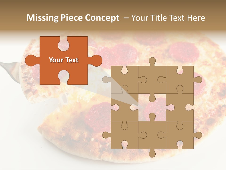 Peperoni Lunch Melted PowerPoint Template