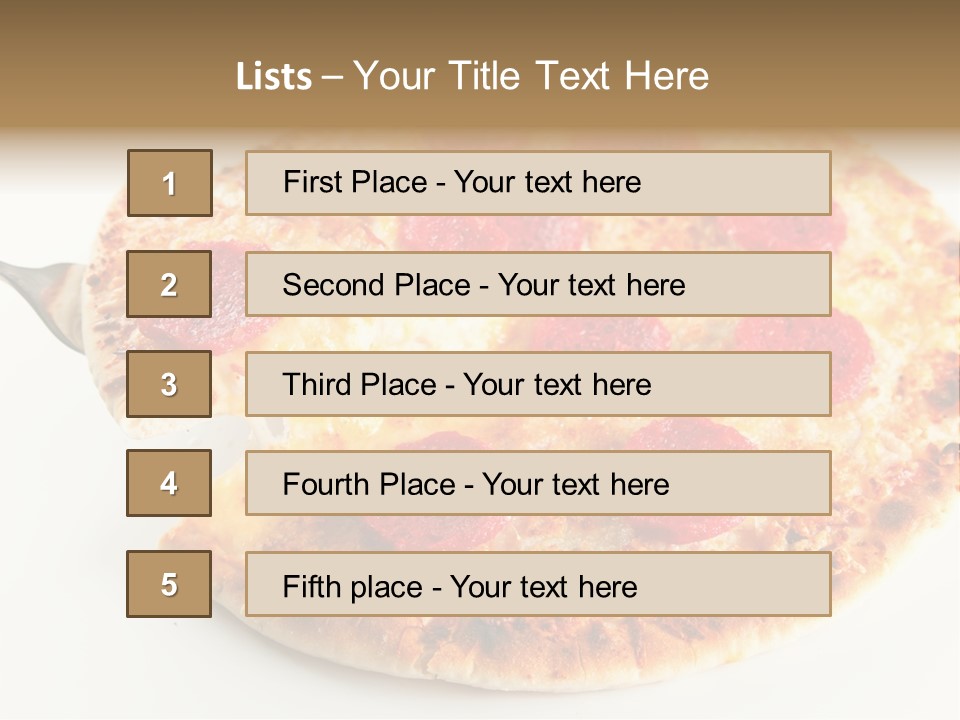 Peperoni Lunch Melted PowerPoint Template