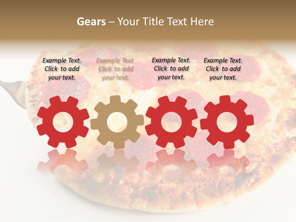 Peperoni Lunch Melted PowerPoint Template