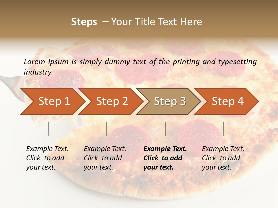 Peperoni Lunch Melted PowerPoint Template