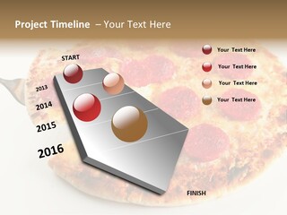 Peperoni Lunch Melted PowerPoint Template