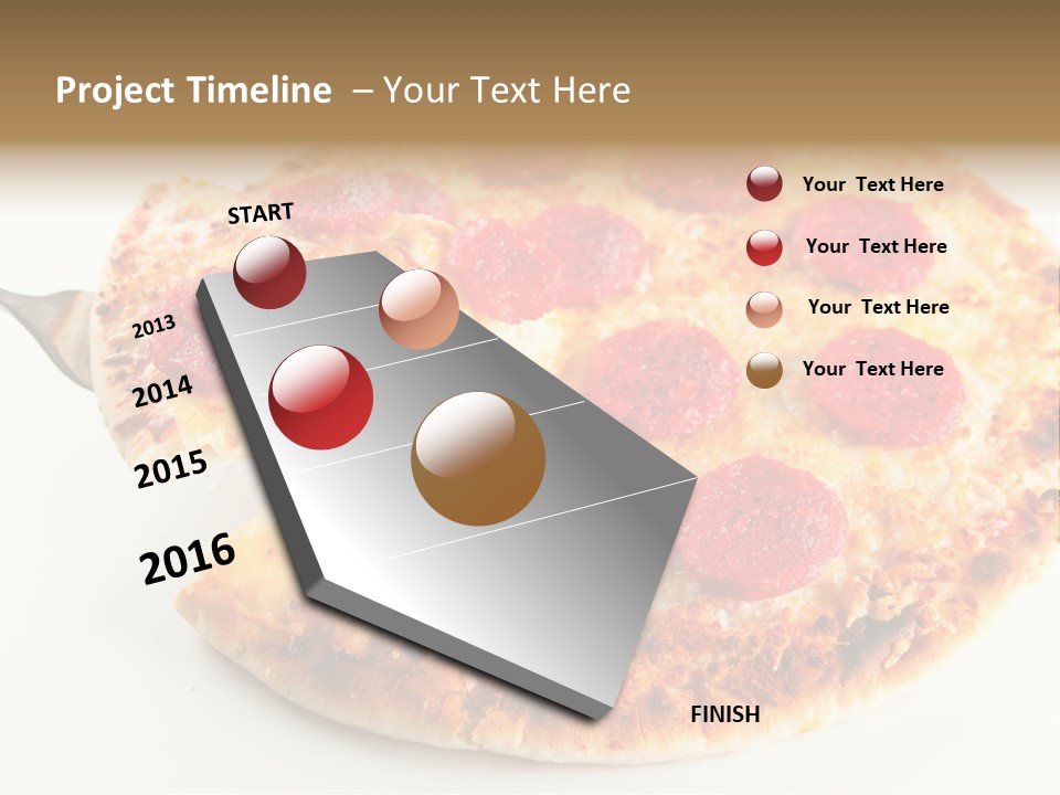 Peperoni Lunch Melted PowerPoint Template