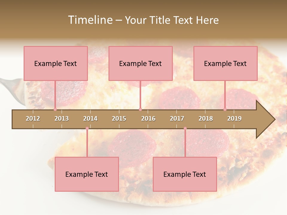 Peperoni Lunch Melted PowerPoint Template