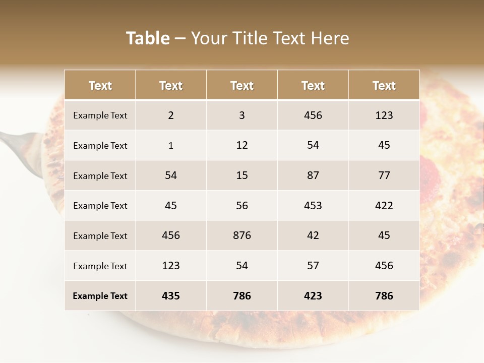 Peperoni Lunch Melted PowerPoint Template