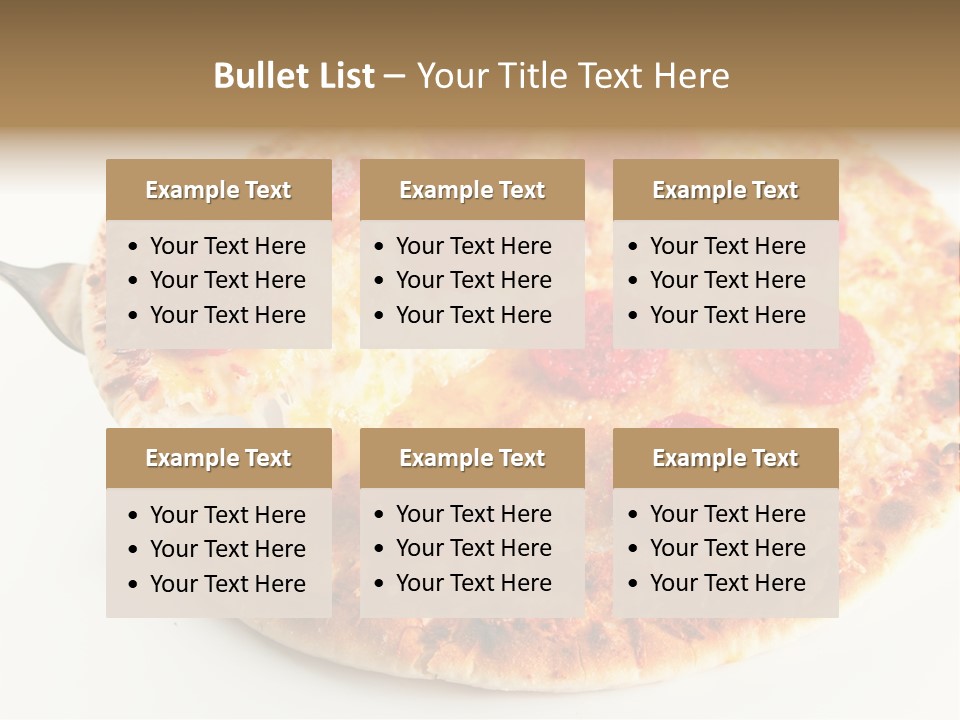 Peperoni Lunch Melted PowerPoint Template