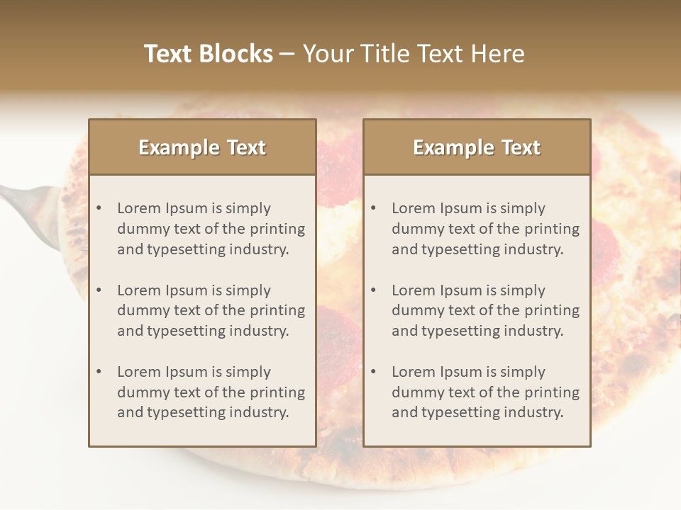 Peperoni Lunch Melted PowerPoint Template