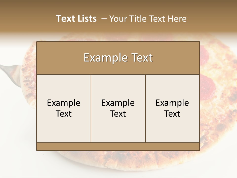 Peperoni Lunch Melted PowerPoint Template