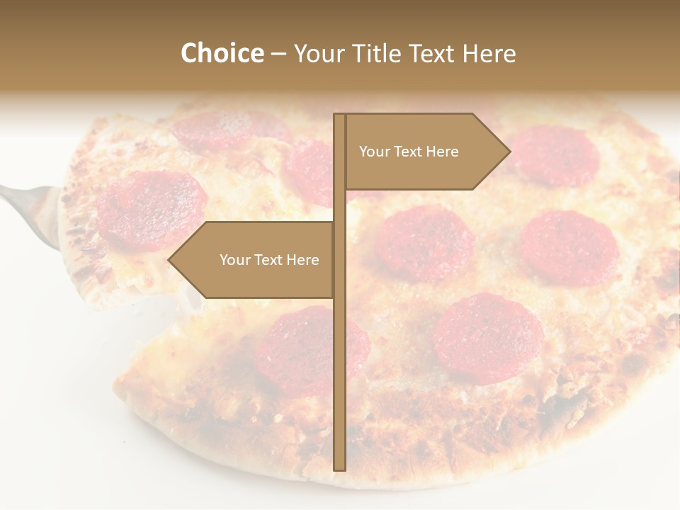 Peperoni Lunch Melted PowerPoint Template