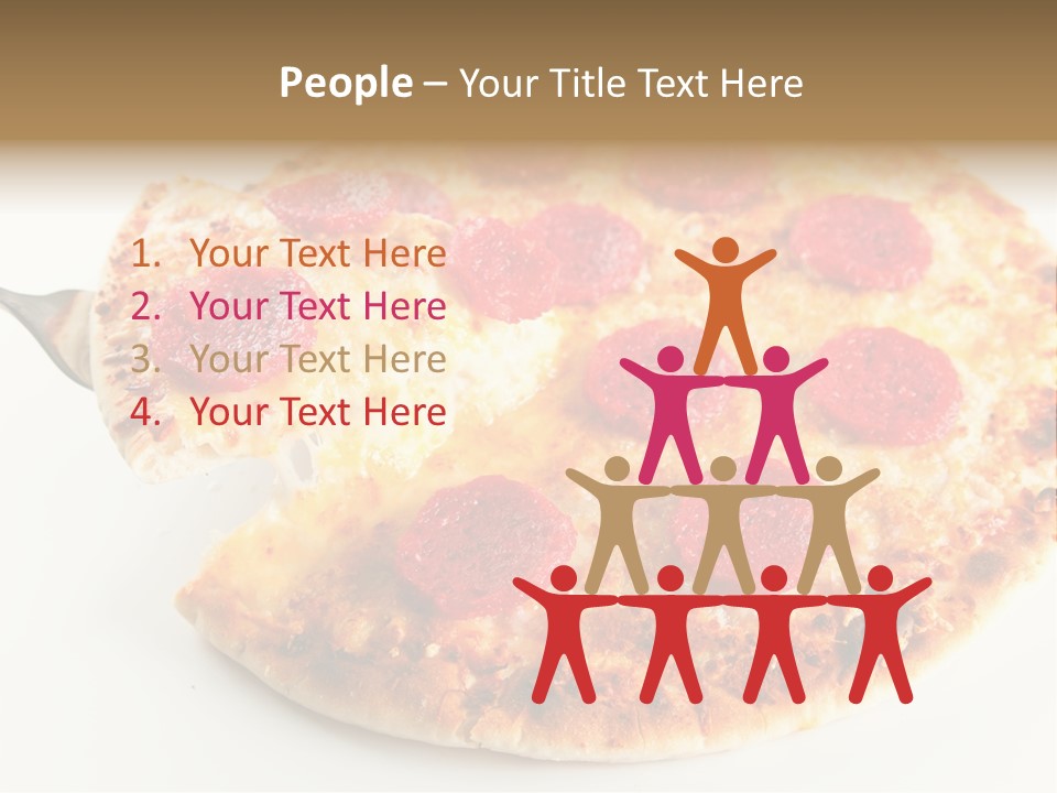 Peperoni Lunch Melted PowerPoint Template