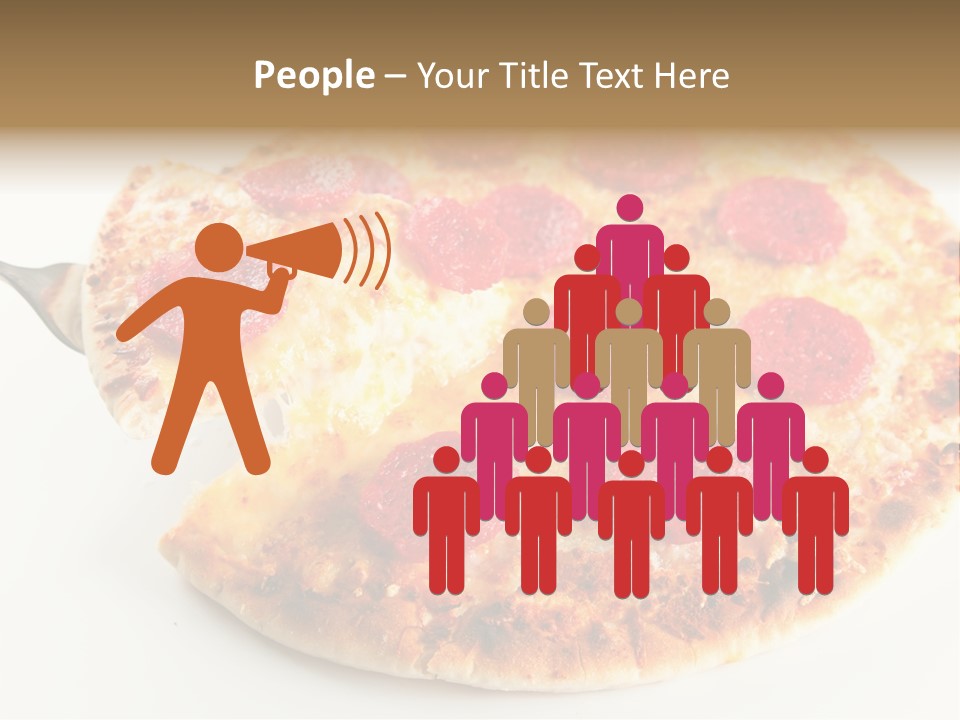 Peperoni Lunch Melted PowerPoint Template