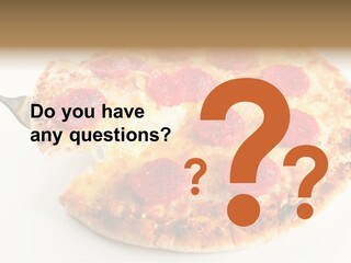 Peperoni Lunch Melted PowerPoint Template