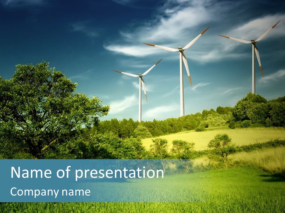 Rotor Electric Field PowerPoint Template