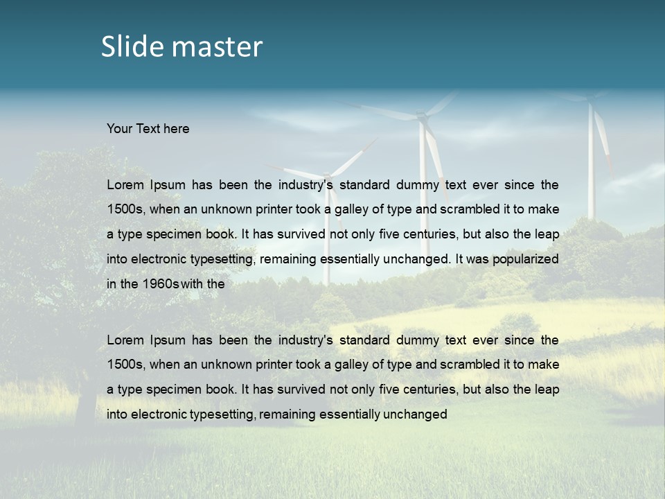 Rotor Electric Field PowerPoint Template
