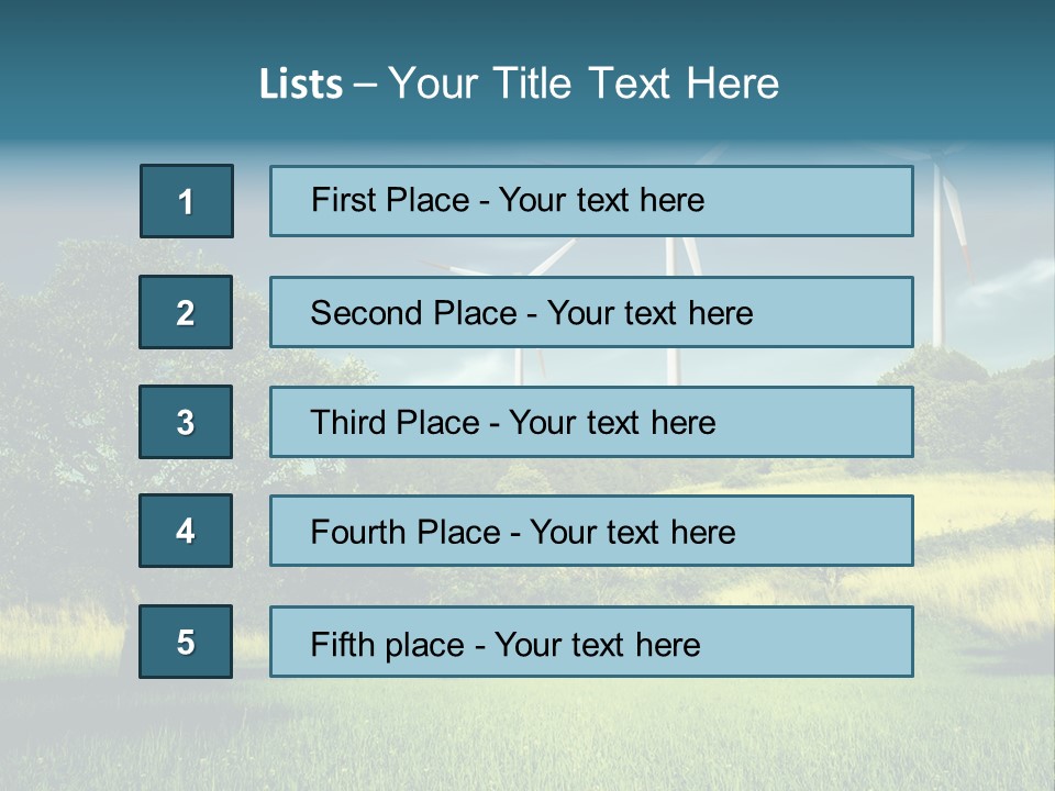 Rotor Electric Field PowerPoint Template