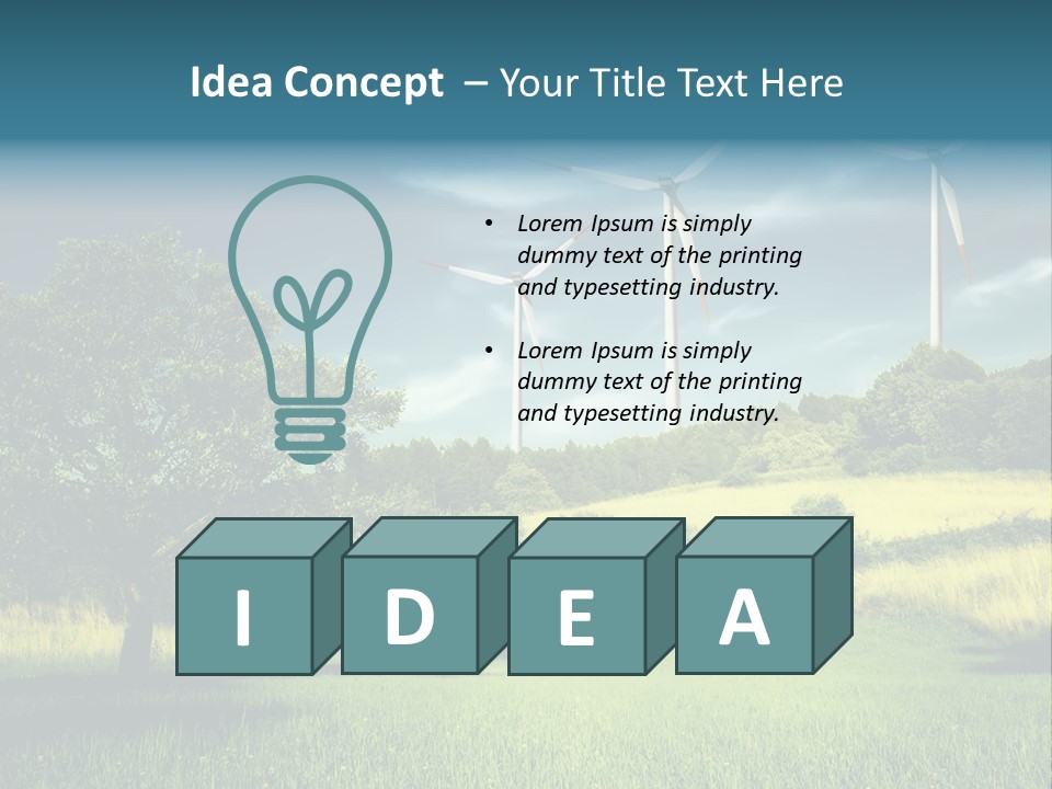 Rotor Electric Field PowerPoint Template